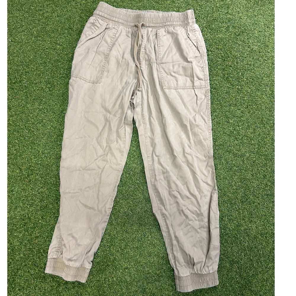 A New Day Womens Olive Green Elastic Waist Drawstring Jogger Pants Size M